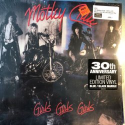LP, Mötley Crüe - Girls, (LP, Album, Ltd, RE, Blue/Black Marble
