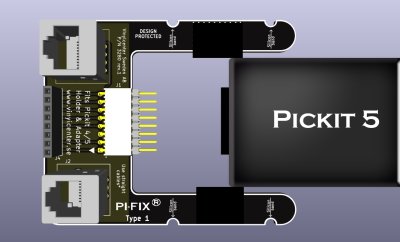 PIFIX adapter and holder for PICKIT 4 and PICKIT5
